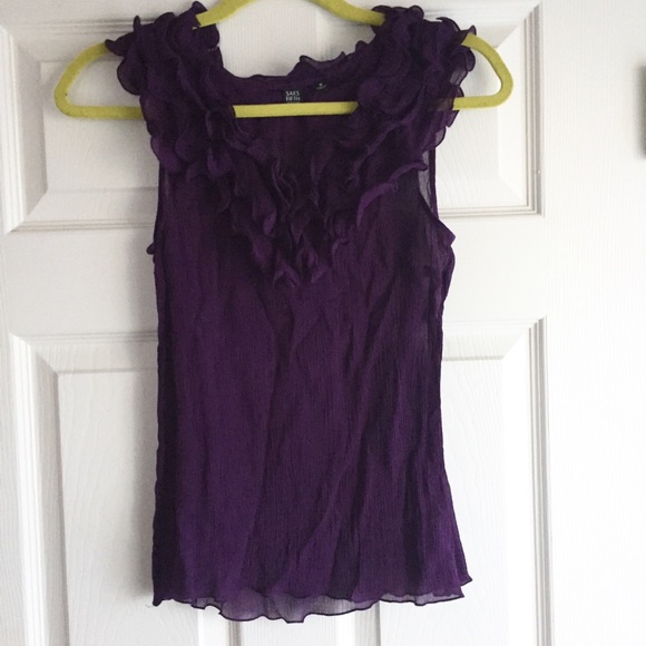 Saks Fifth Avenue Silk Top - Picture 2 of 4